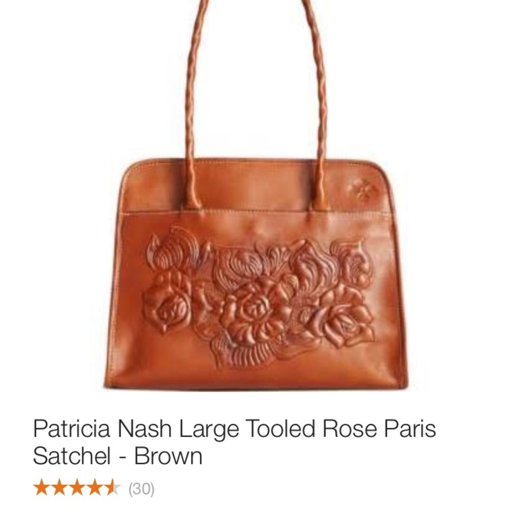 Patricia Nash Tooled Leather Paris Shoulder Bag